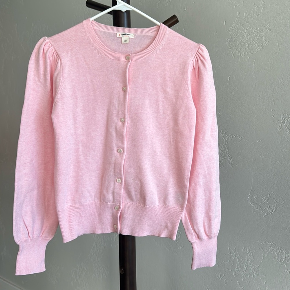 Crewcuts - Kids' Pink Button-Up Cardigan - Size X (12-14) - New with Tag